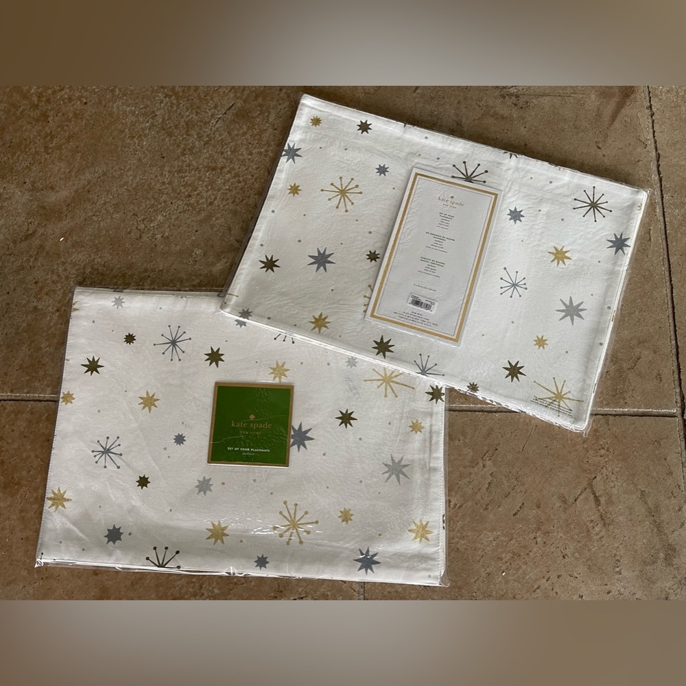NIP Kate Spade Starburst Placemats